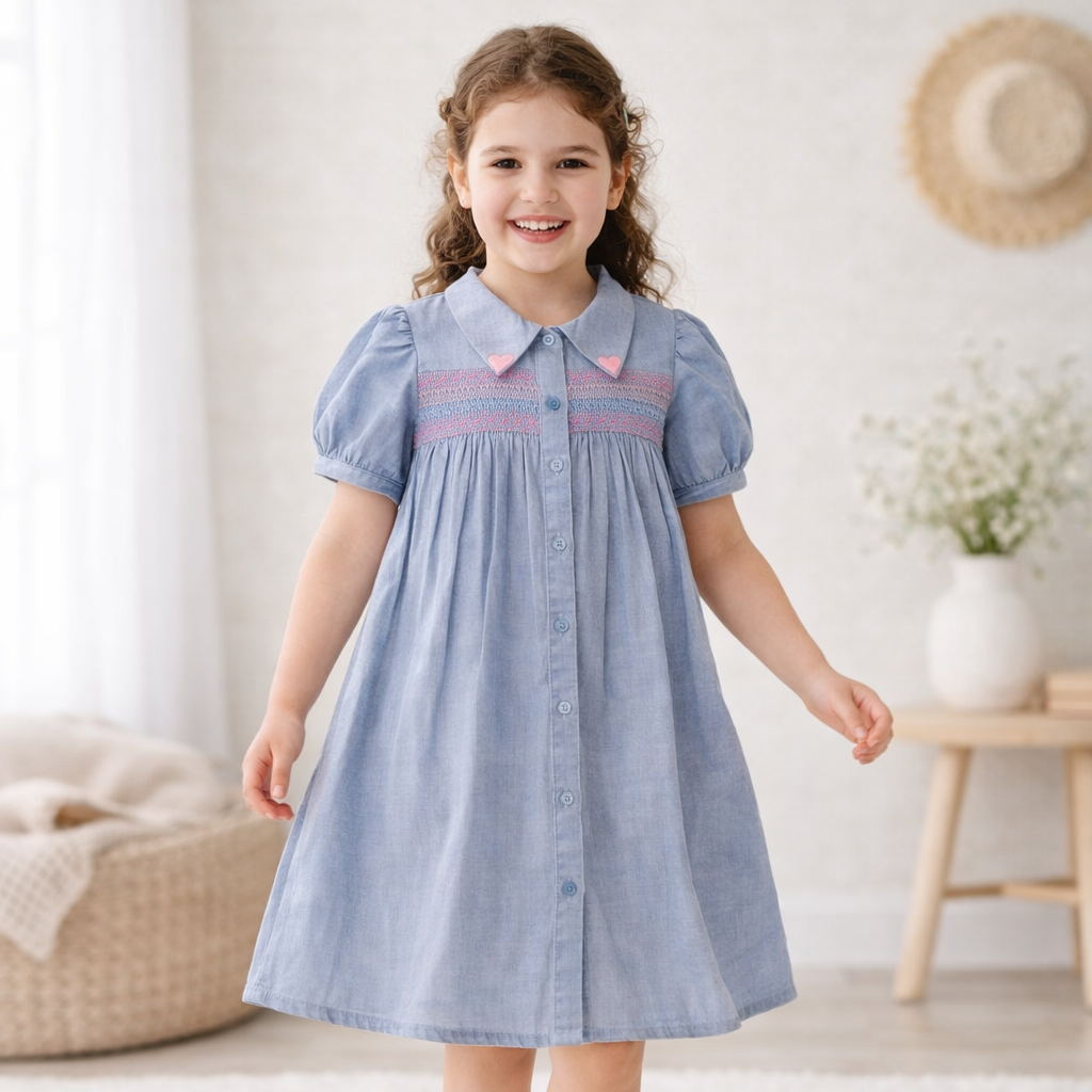 Jane Dress - Sky
