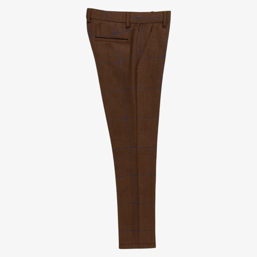 Pants - Brown &amp; Cobalt