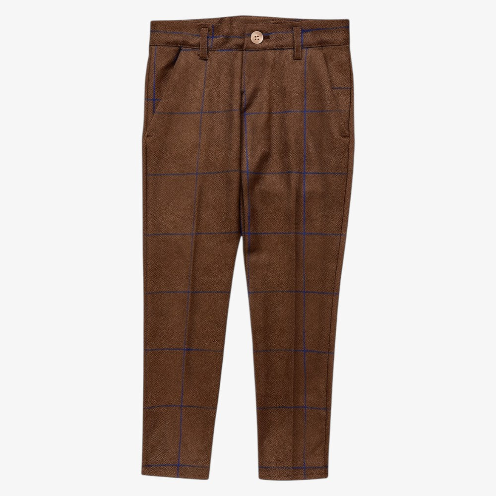 Pants - Brown &amp; Cobalt