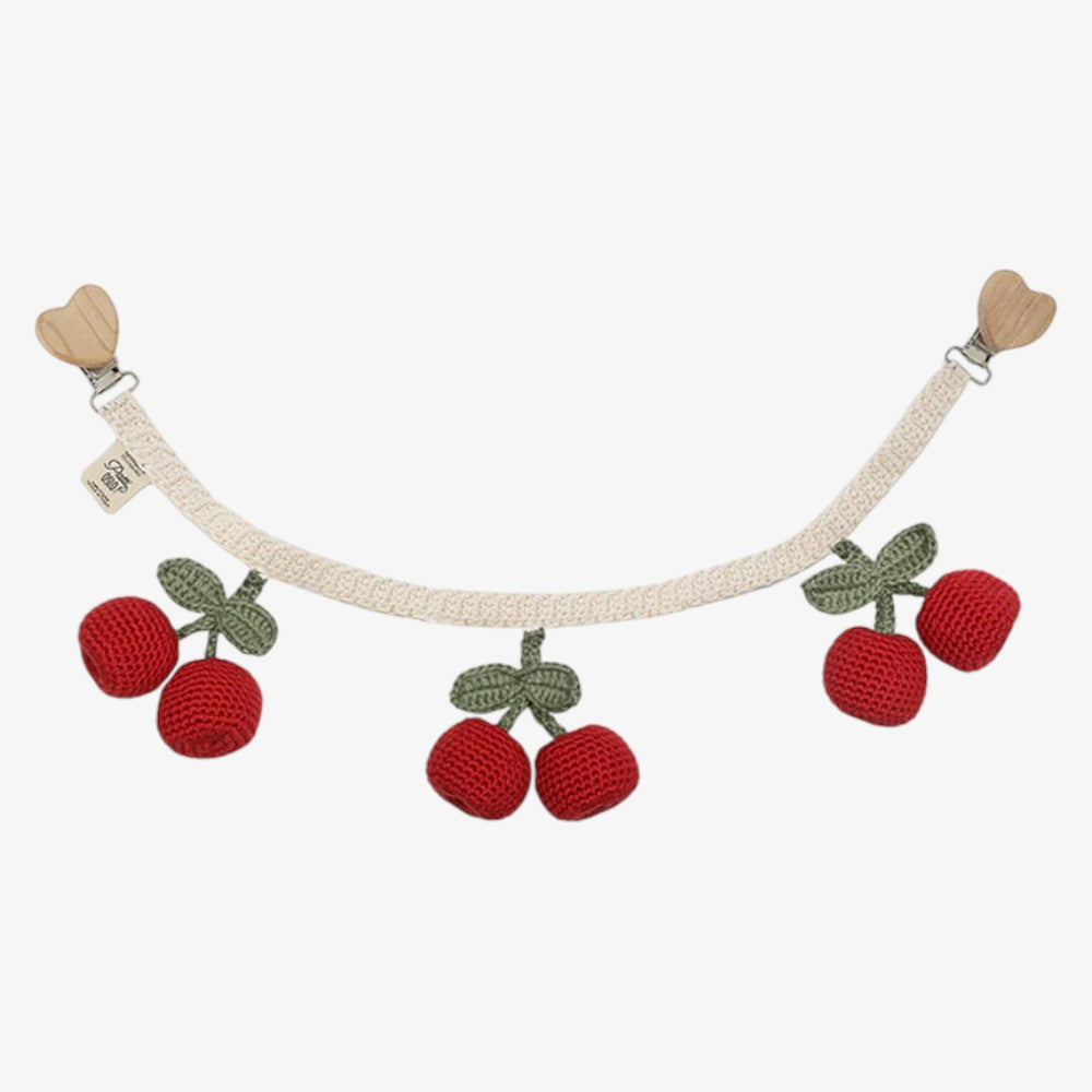 Cherry Pram Chain - Cream &amp; Red
