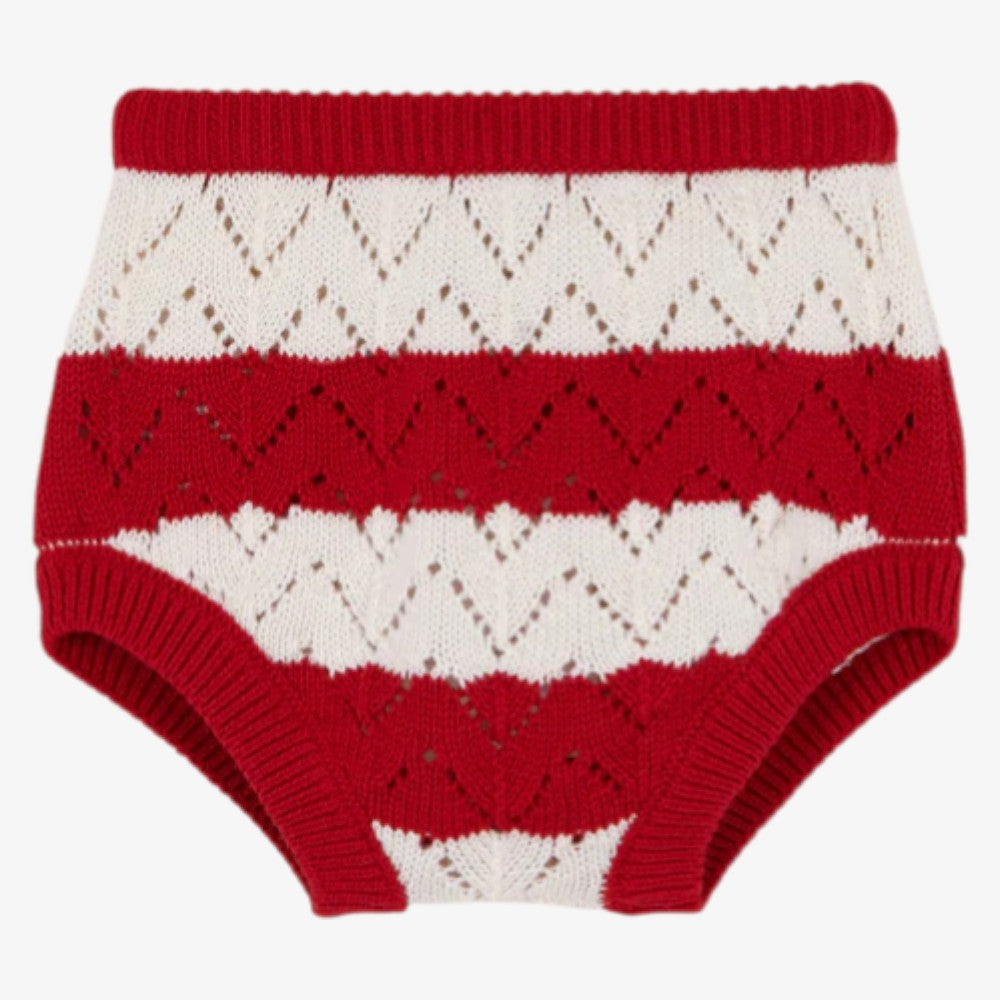 Stripe Sweate And Bloomer - Chili