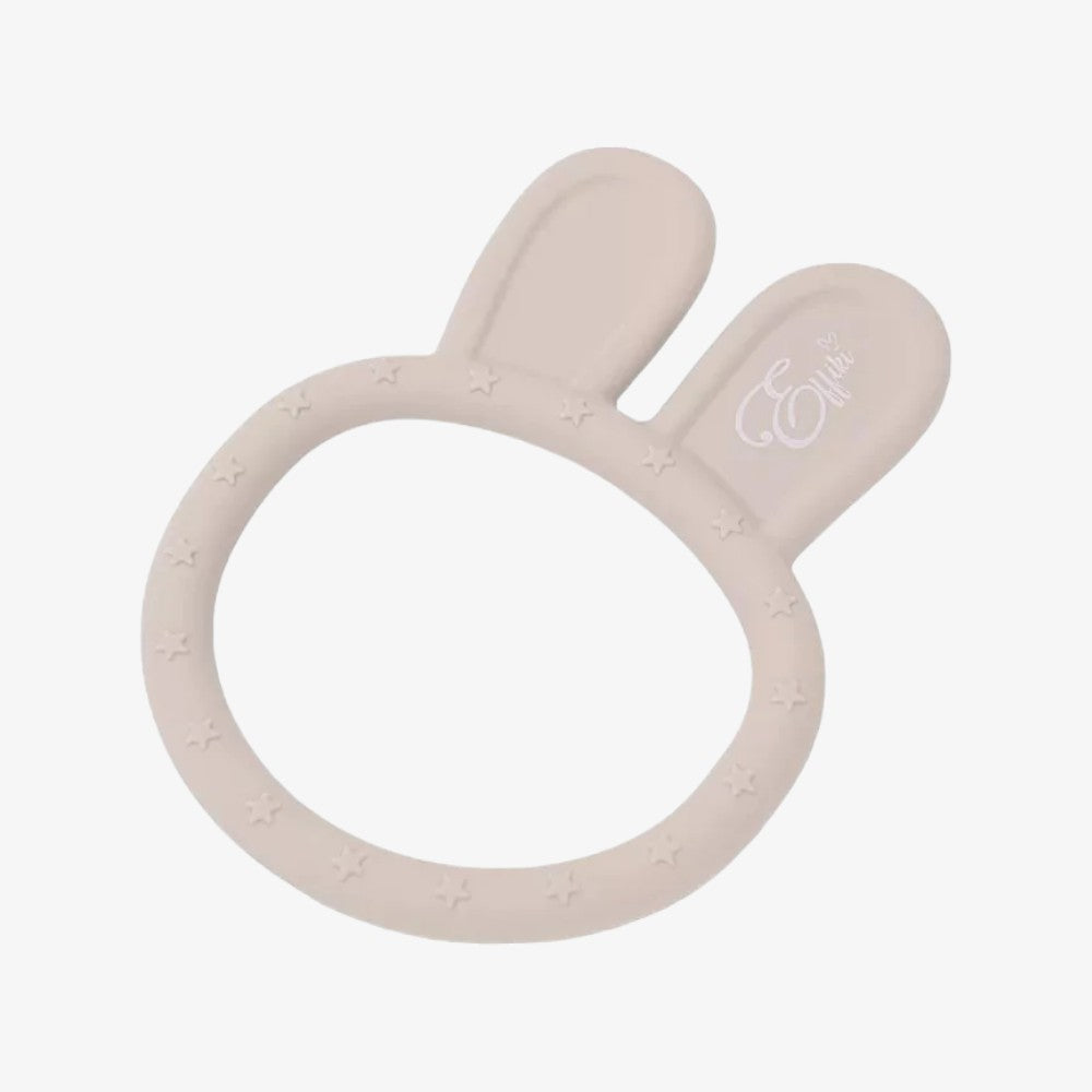 Silicone Bunny Teether - Beige