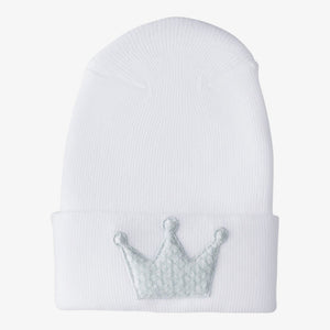 Hospital Hat With Fuzzy Decal - Misty Blue Crown