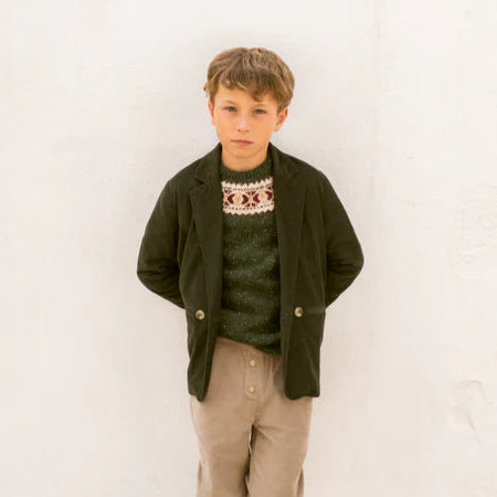Corduroy Blazer - Green
