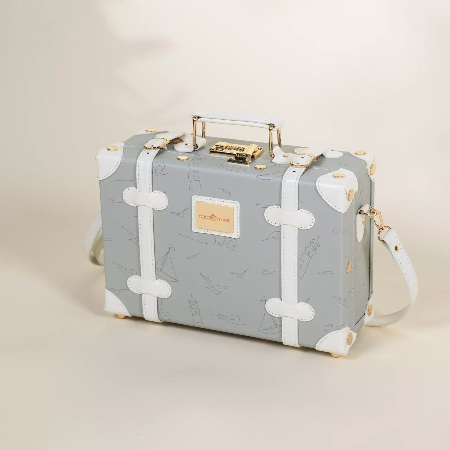 Leather Play Suitcase - Ocean