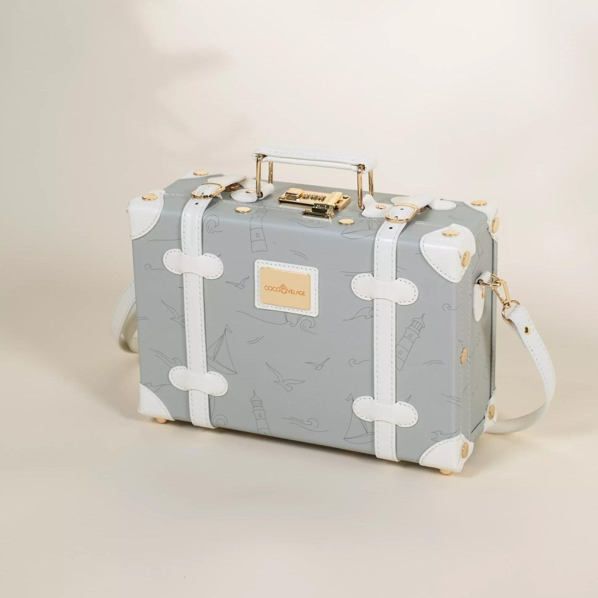 Leather Play Suitcase - Ocean