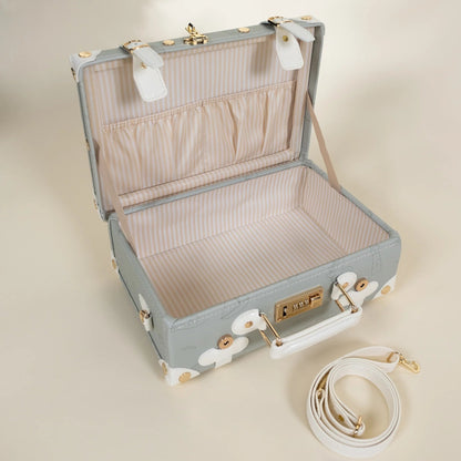 Leather Carry on Suitcase - Ocean