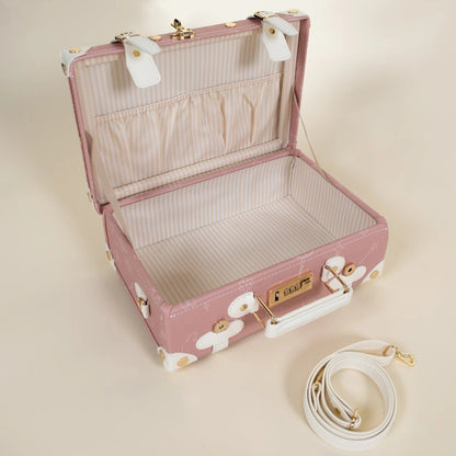 Leather Carry on Suitcase - Ballerina