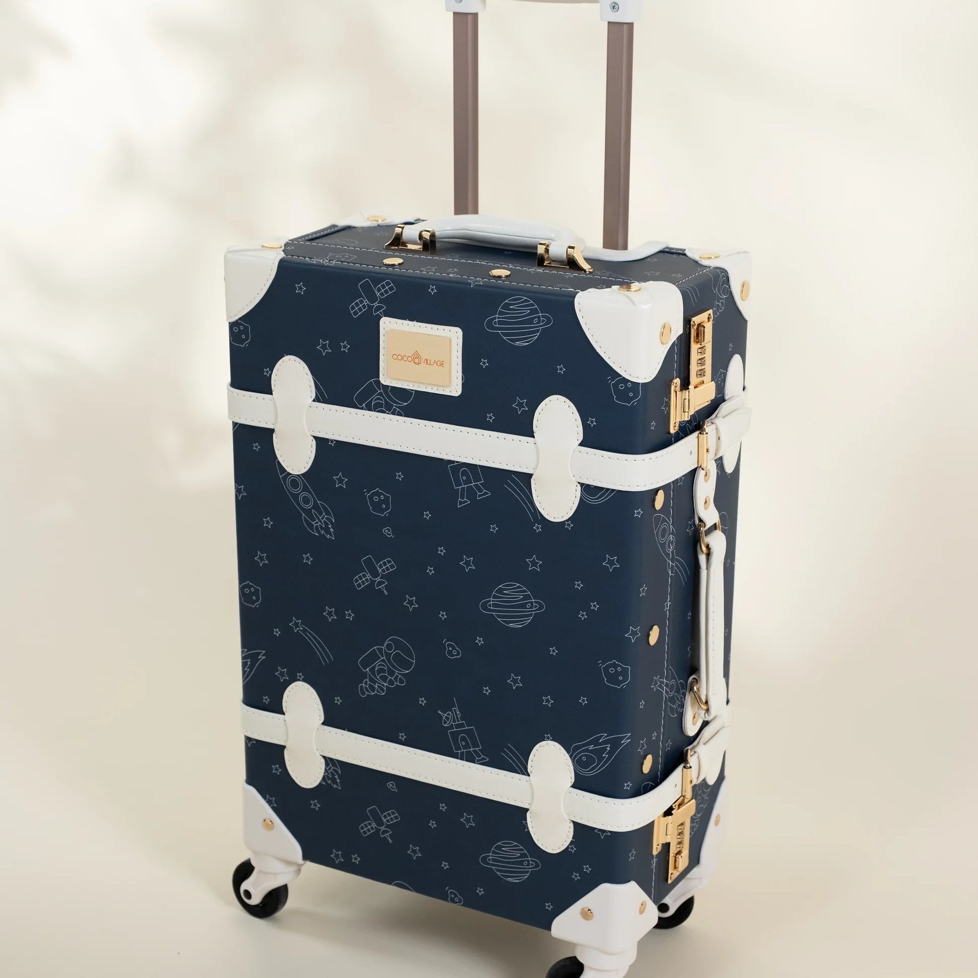 Leather Carry on Suitcase - Space