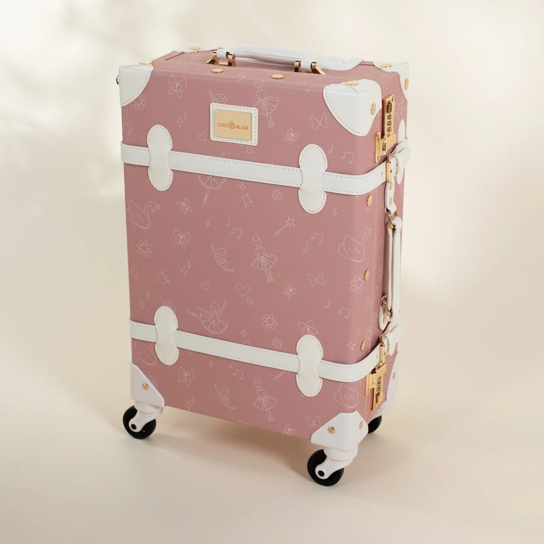 Leather Carry on Suitcase - Ballerina