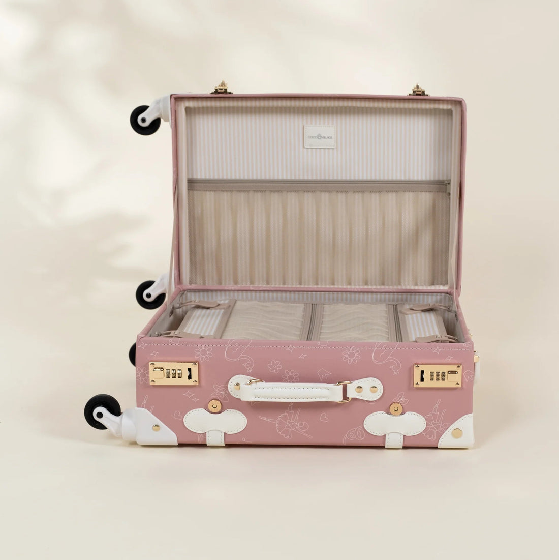 Leather Carry on Suitcase - Ballerina