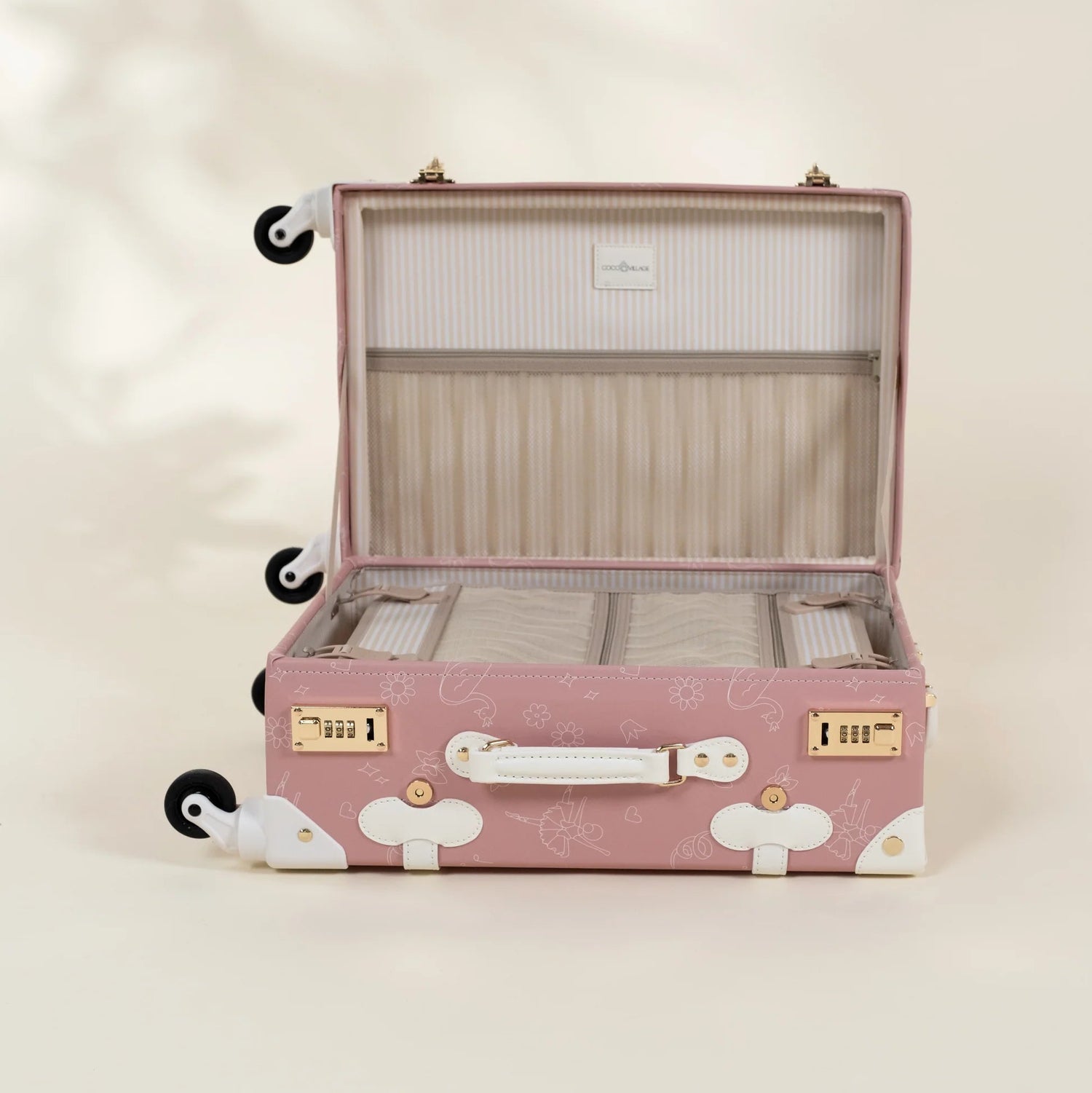 Leather Carry on Suitcase - Ballerina