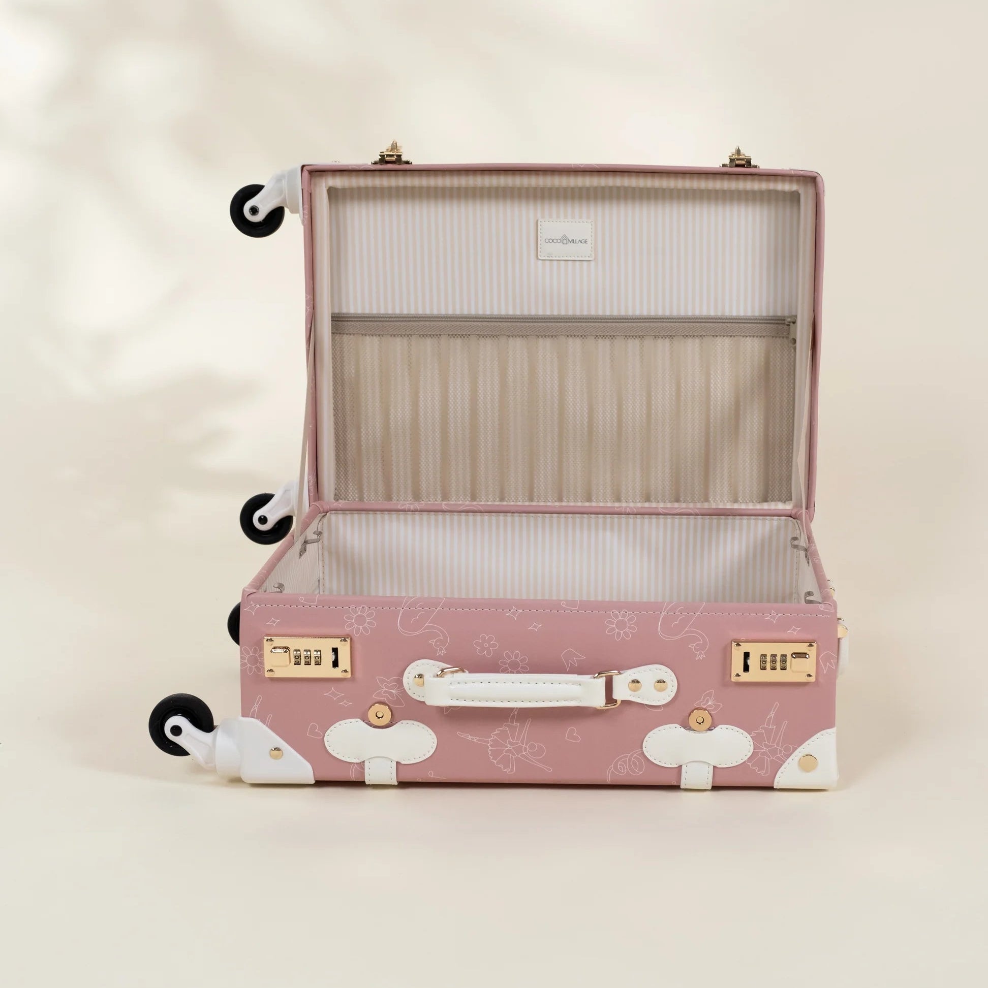 Leather Carry on Suitcase - Ballerina