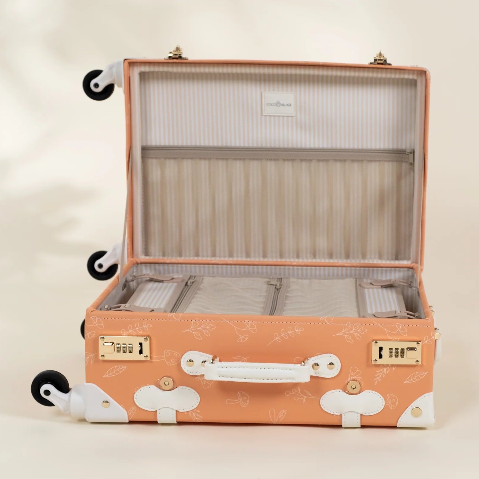Leather Carry on Suitcase - Nature