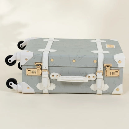 Leather Carry on Suitcase - Ocean