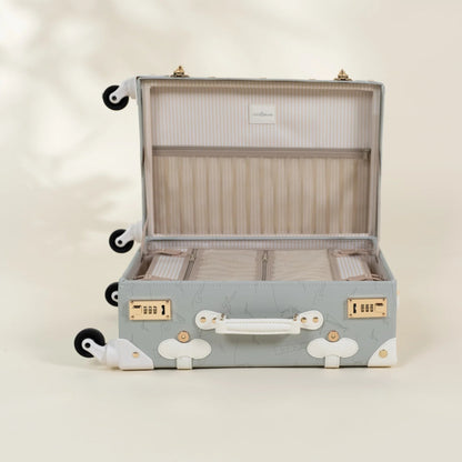 Leather Carry on Suitcase - Ocean