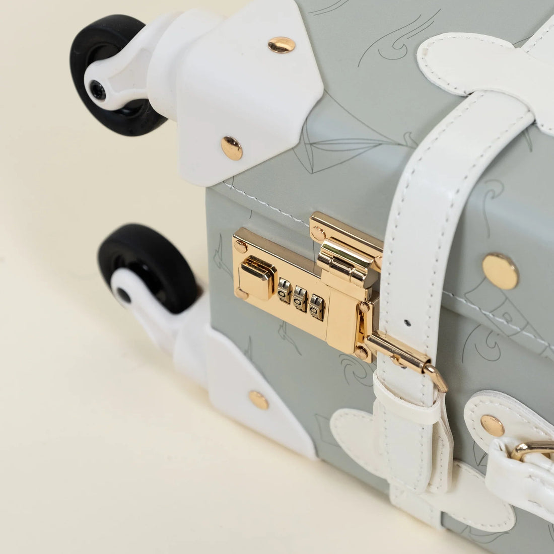 Leather Carry on Suitcase - Ocean