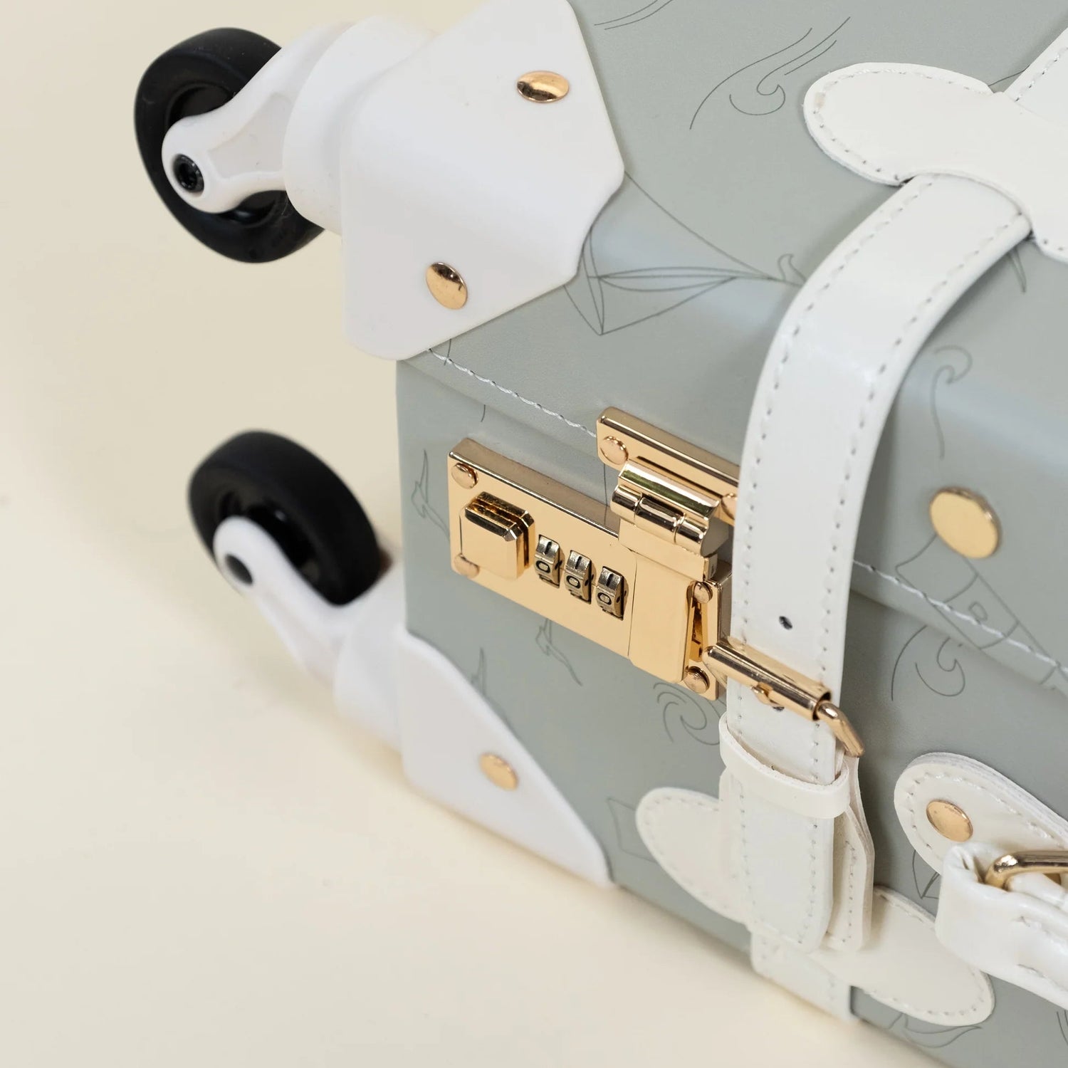 Leather Carry on Suitcase - Ocean