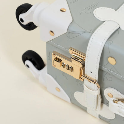 Leather Carry on Suitcase - Ocean