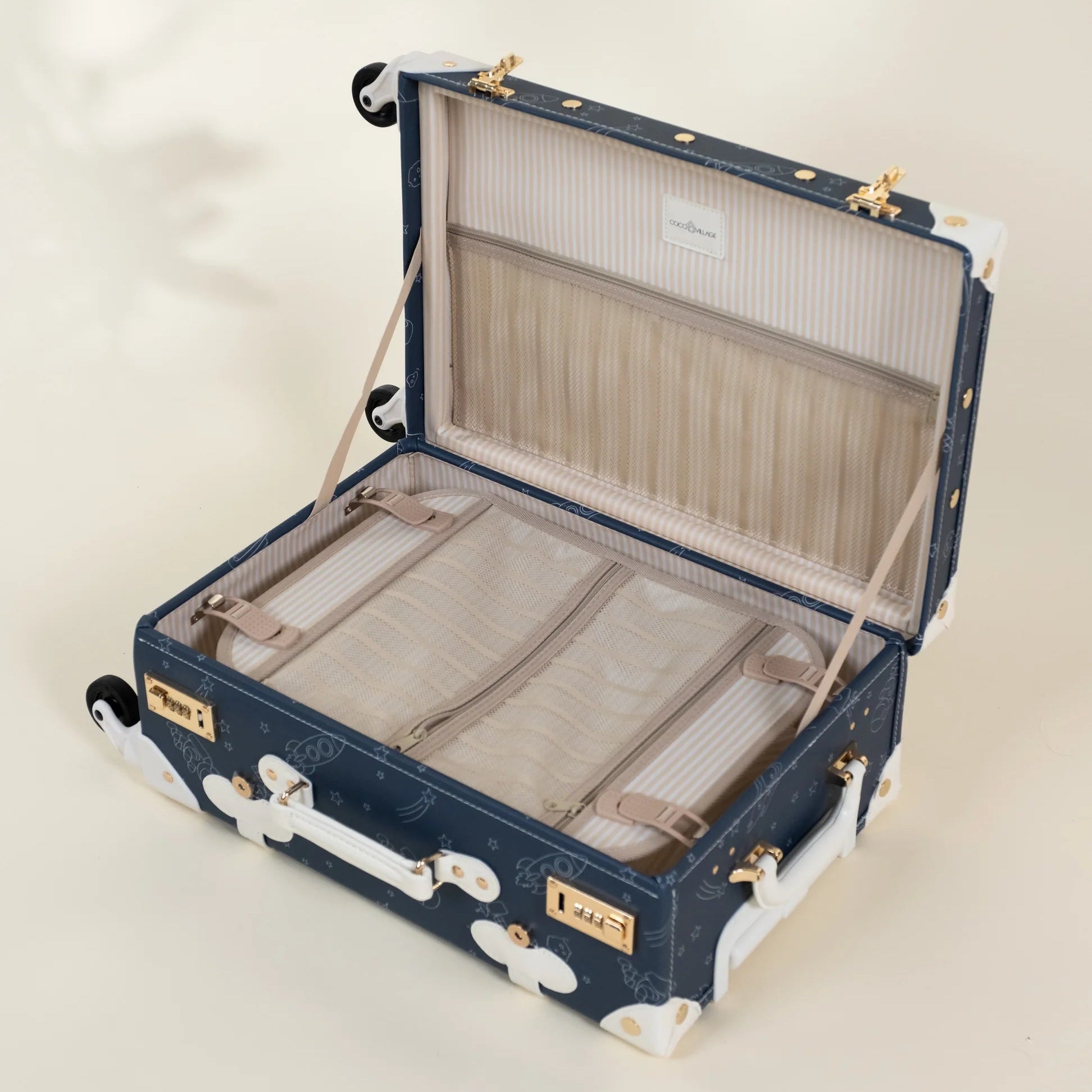 Leather Carry on Suitcase - Space
