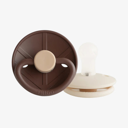 Little Viking Silicone Pacifier 2 Pack - Cocoa &amp; Cream