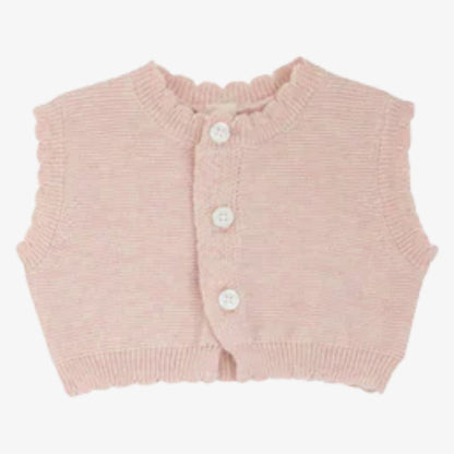 Knit Vest Footie And Bonnet - Roselle
