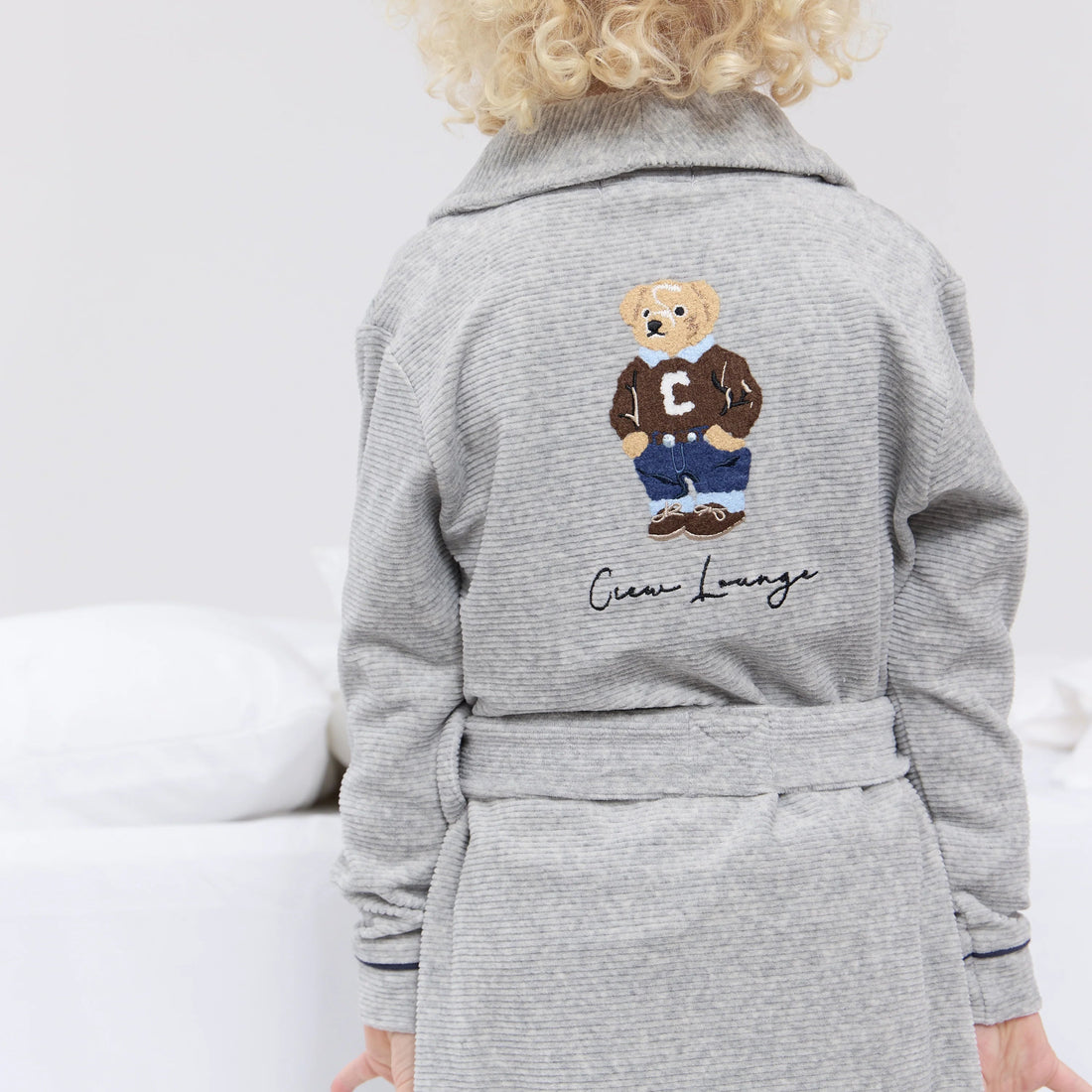 Crew Bear Robe - Navy