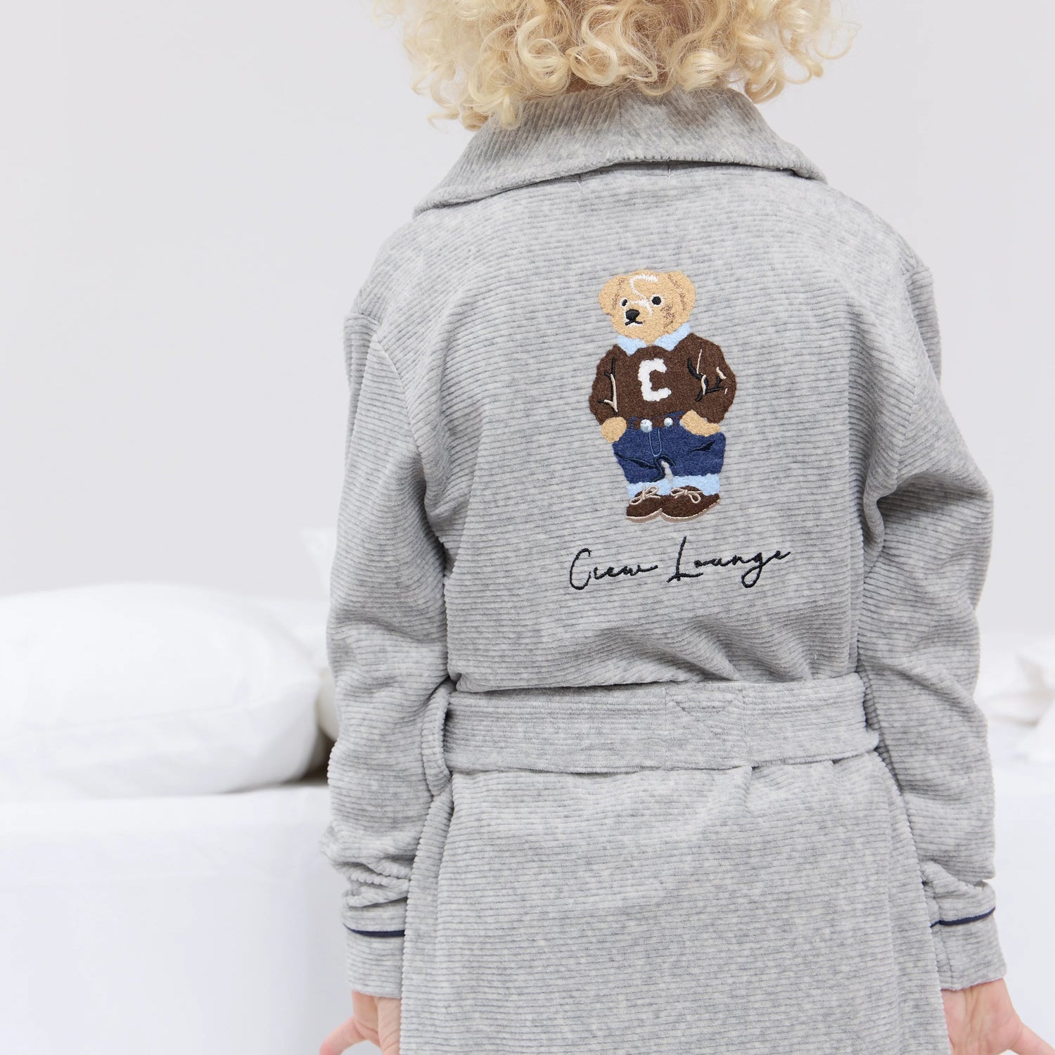 Crew Bear Robe - Navy