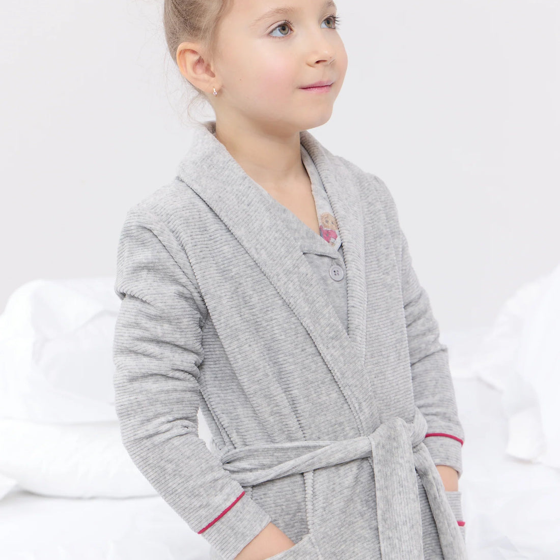 Crew Bear Robe - Red