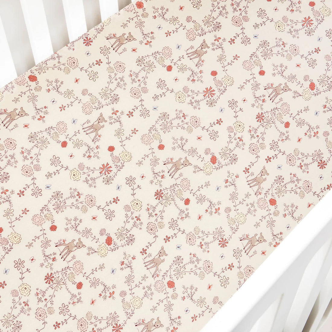 Crib Sheet - Woodlands Ivory