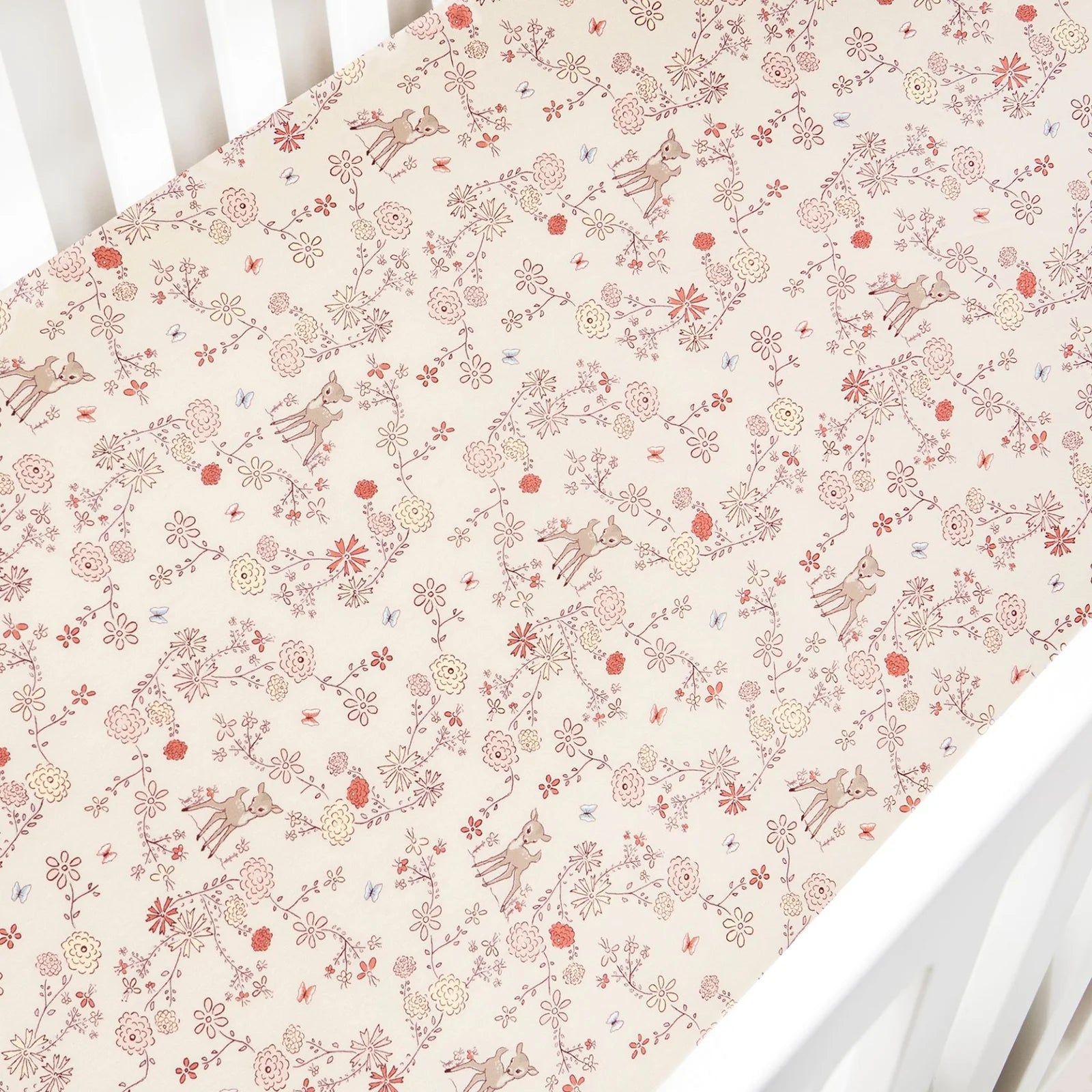 Crib Sheet - Woodlands Ivory