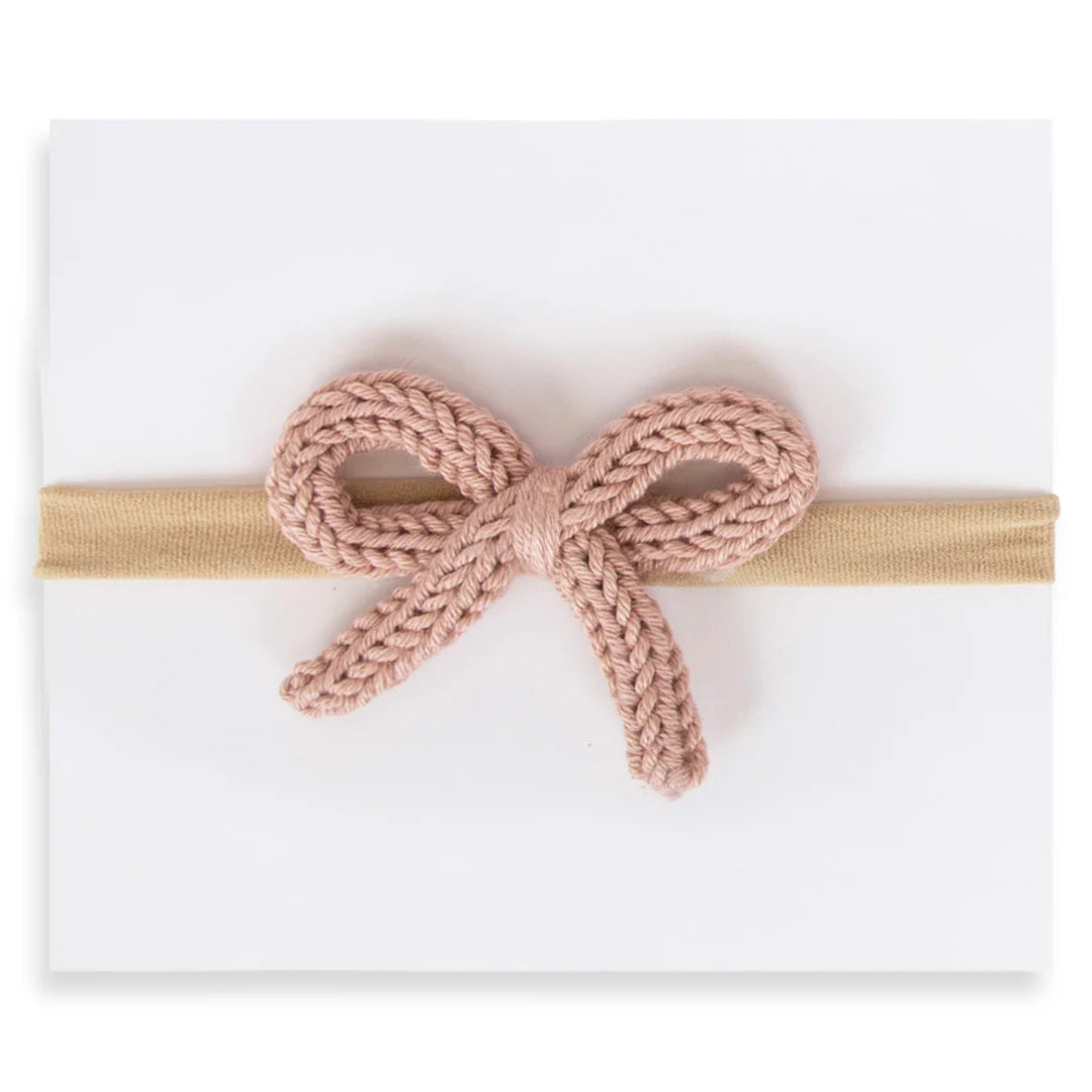 Mini Crochet Headband - Mauve