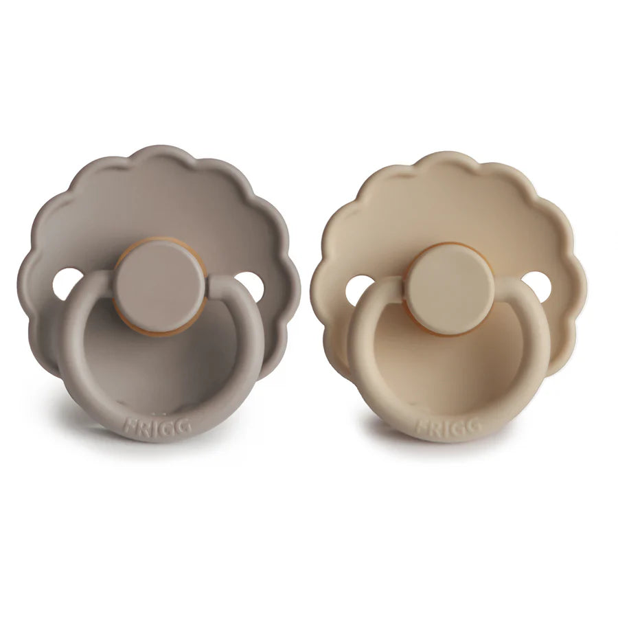Daisy Pacifier 2 Pack - Croissant & Portobel