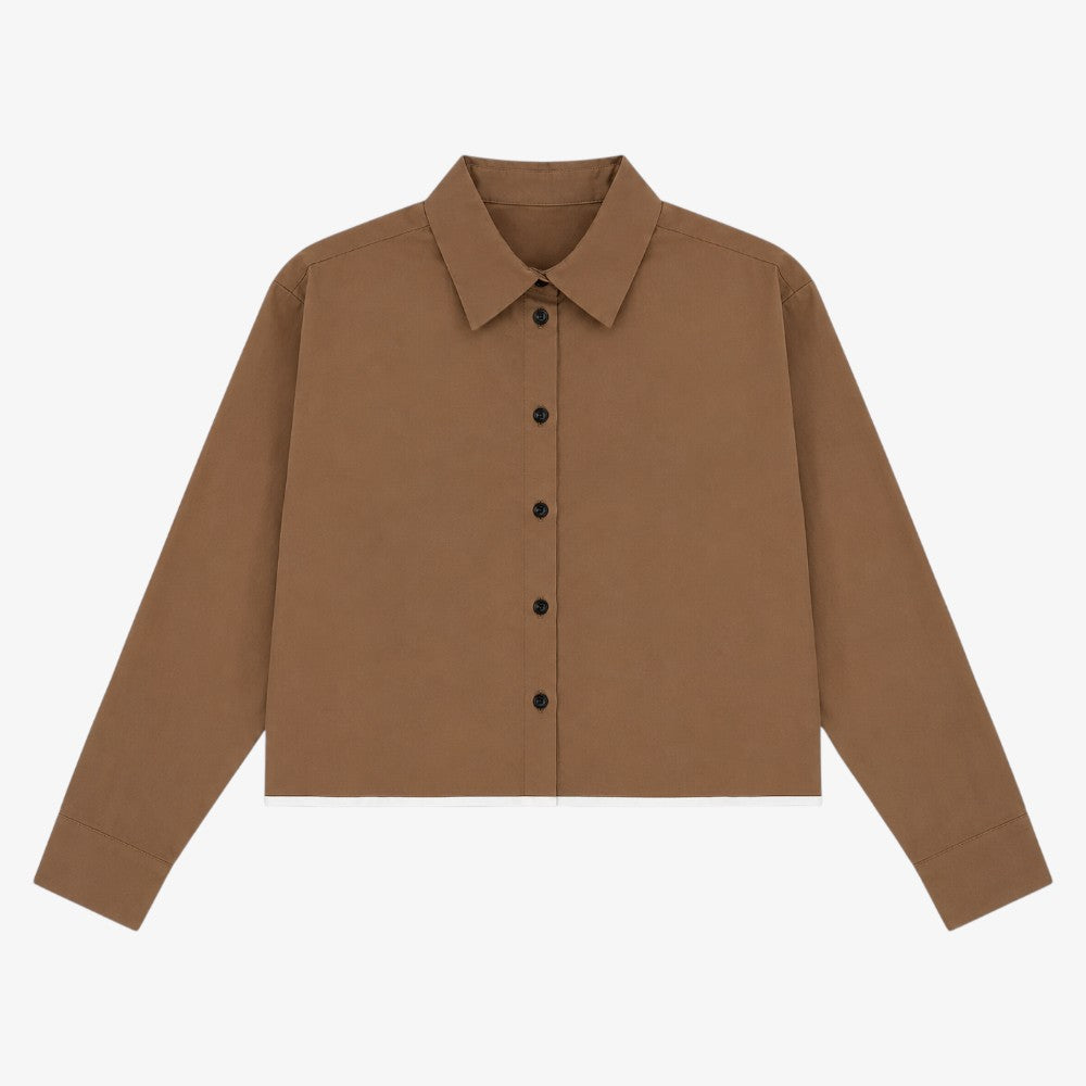 Crop Shirt - Camel