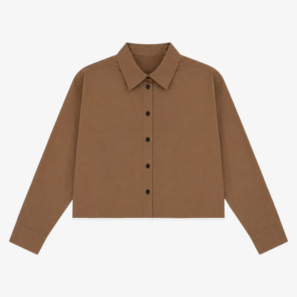 Crop Shirt - Camel