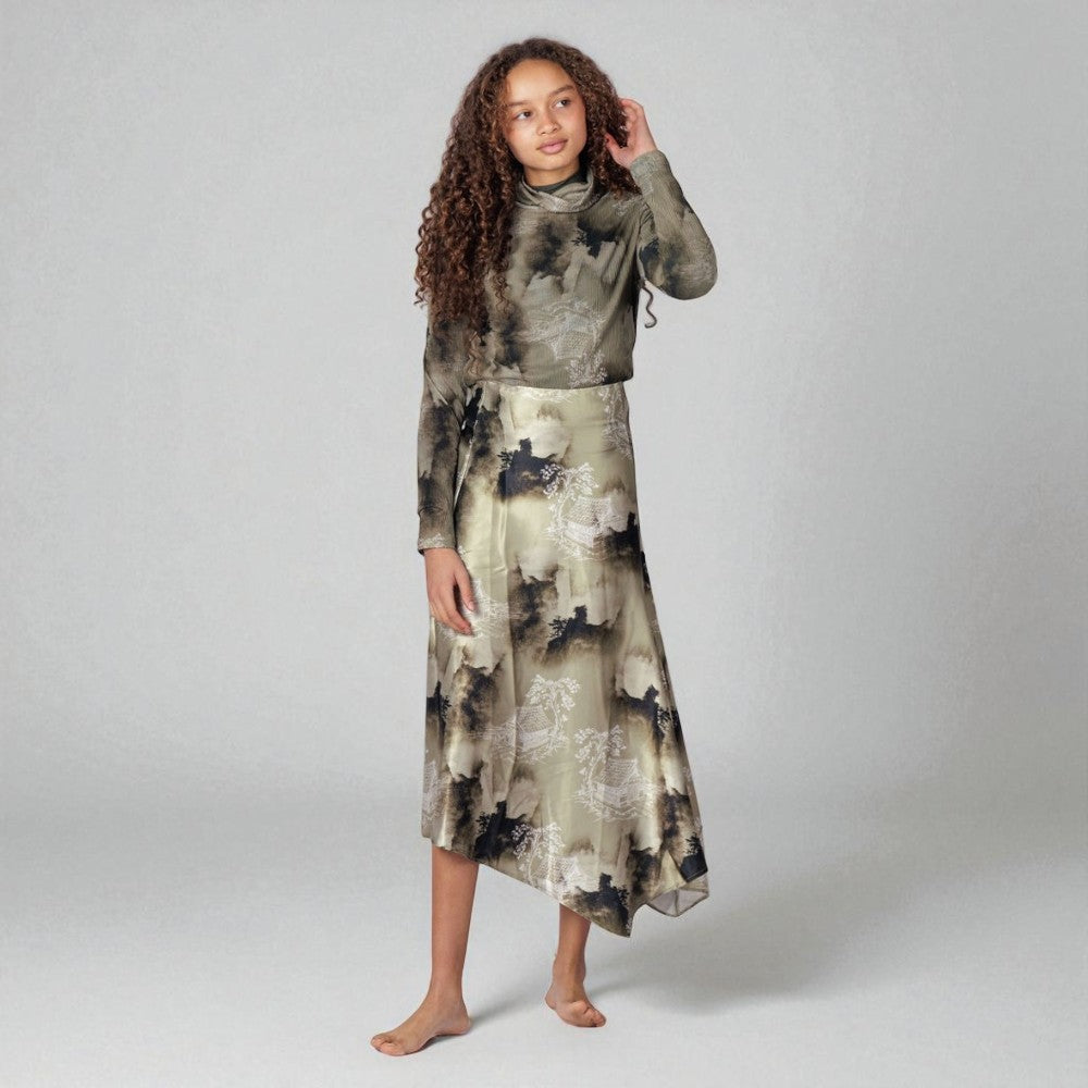Silk Skirt - Print