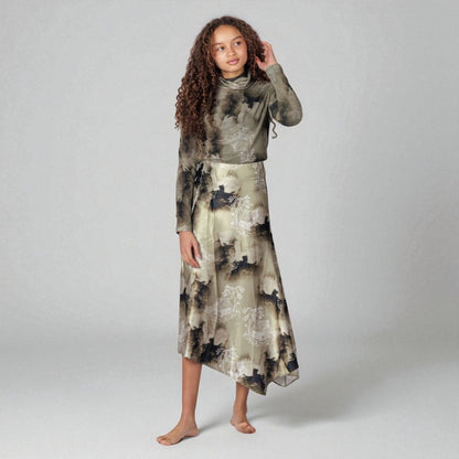 Silk Skirt - Print