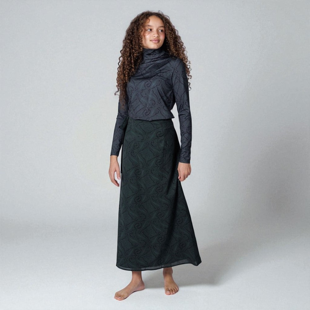 Silk Skirt - Green