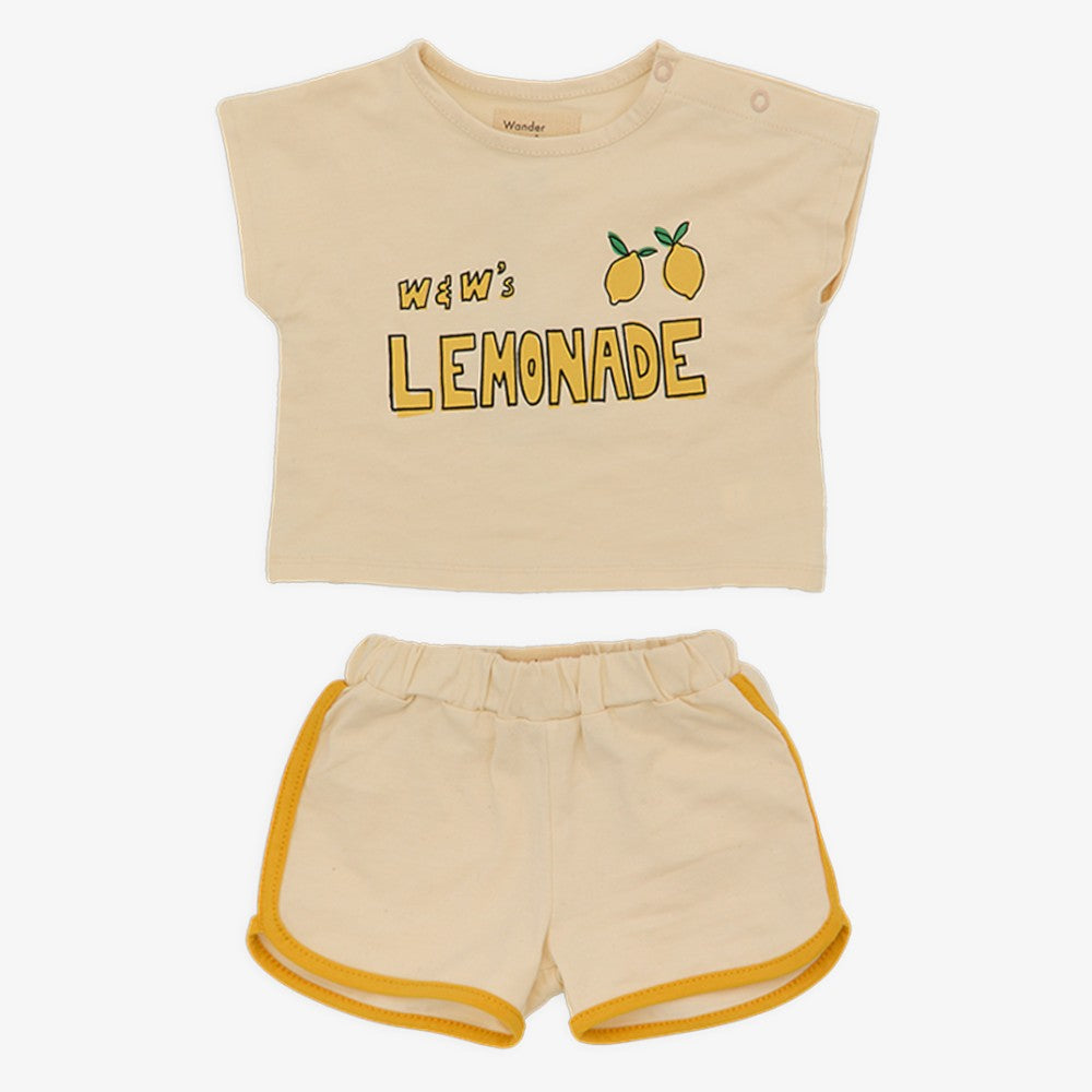 Tank Top And Shorts - Almond