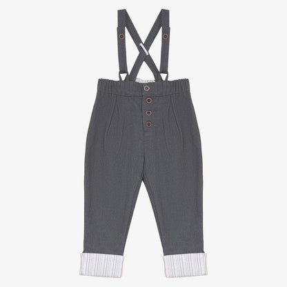 Suspender Pants - Grey