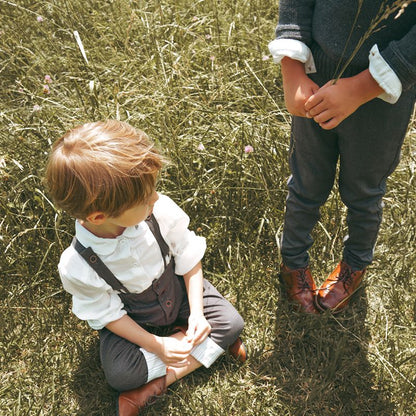 Suspender Pants - Grey