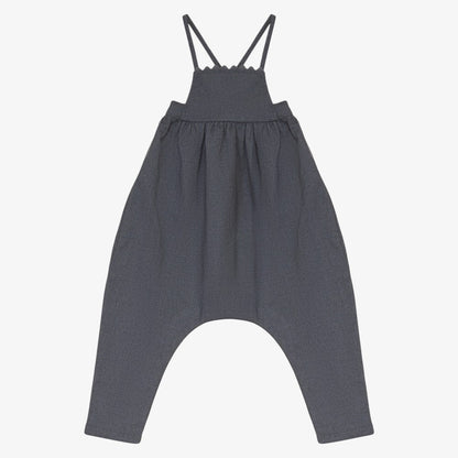 Embroidered Romper - Grey