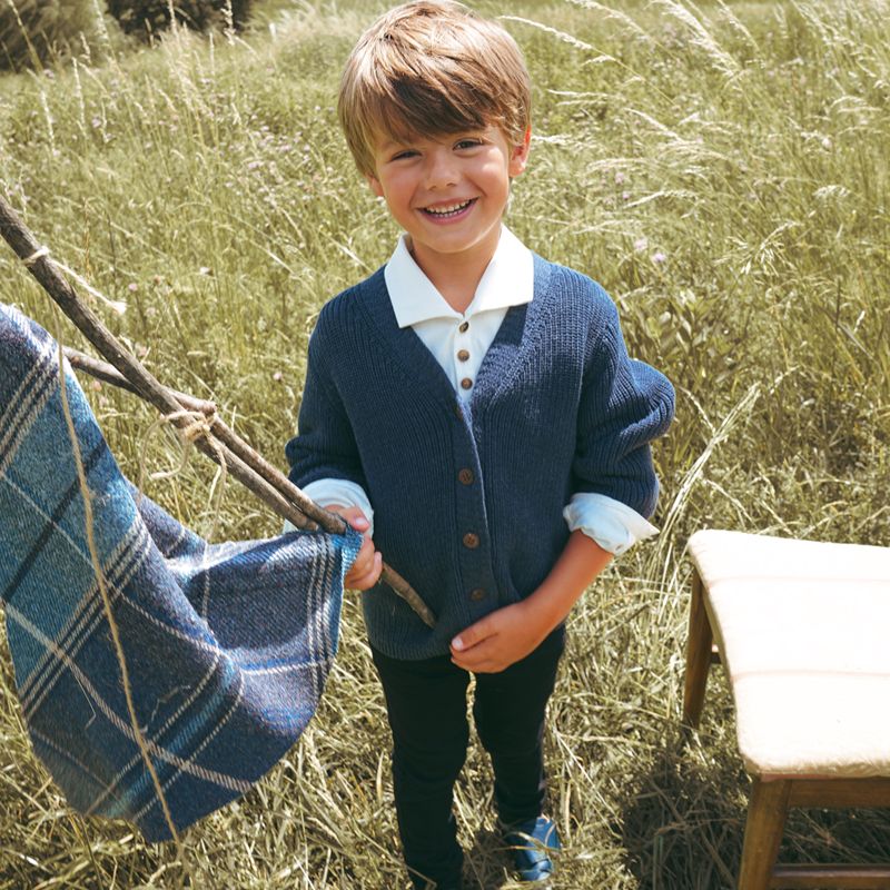 Knit Cardigan - Blue