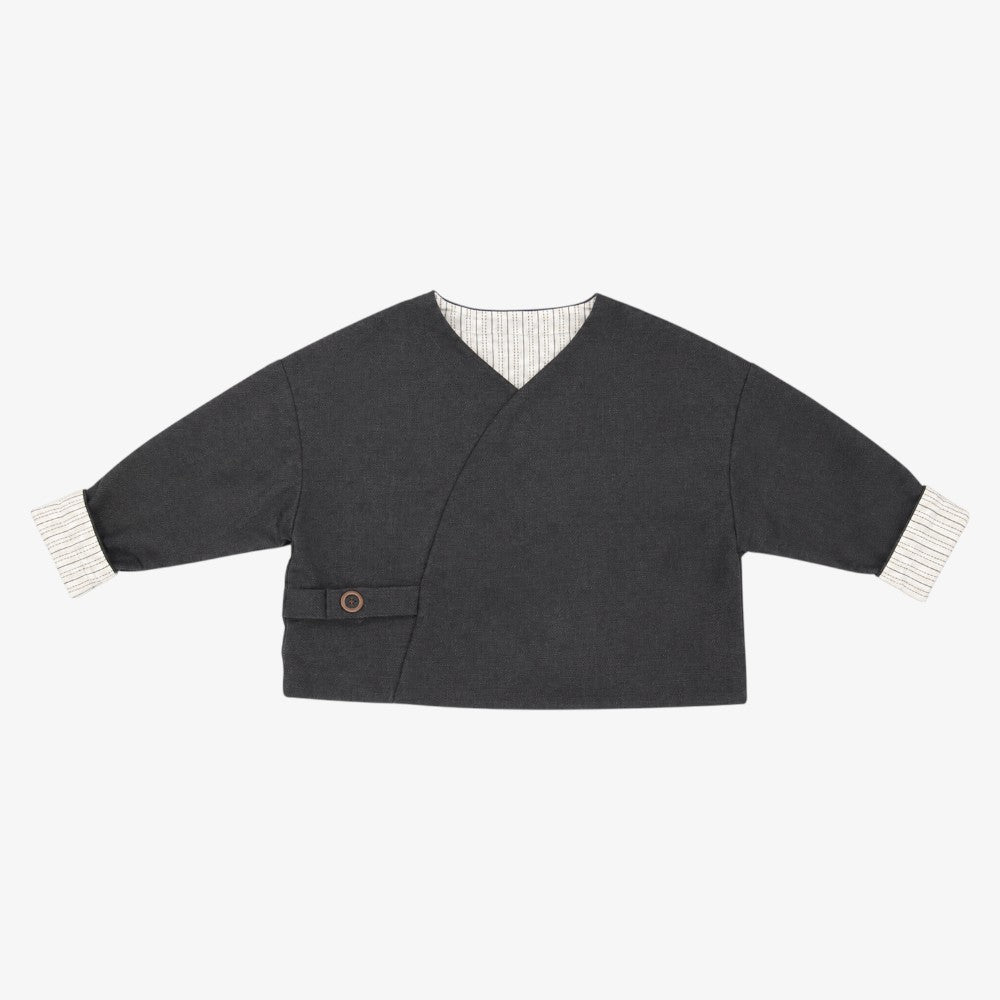 Wrap Blazer - Grey