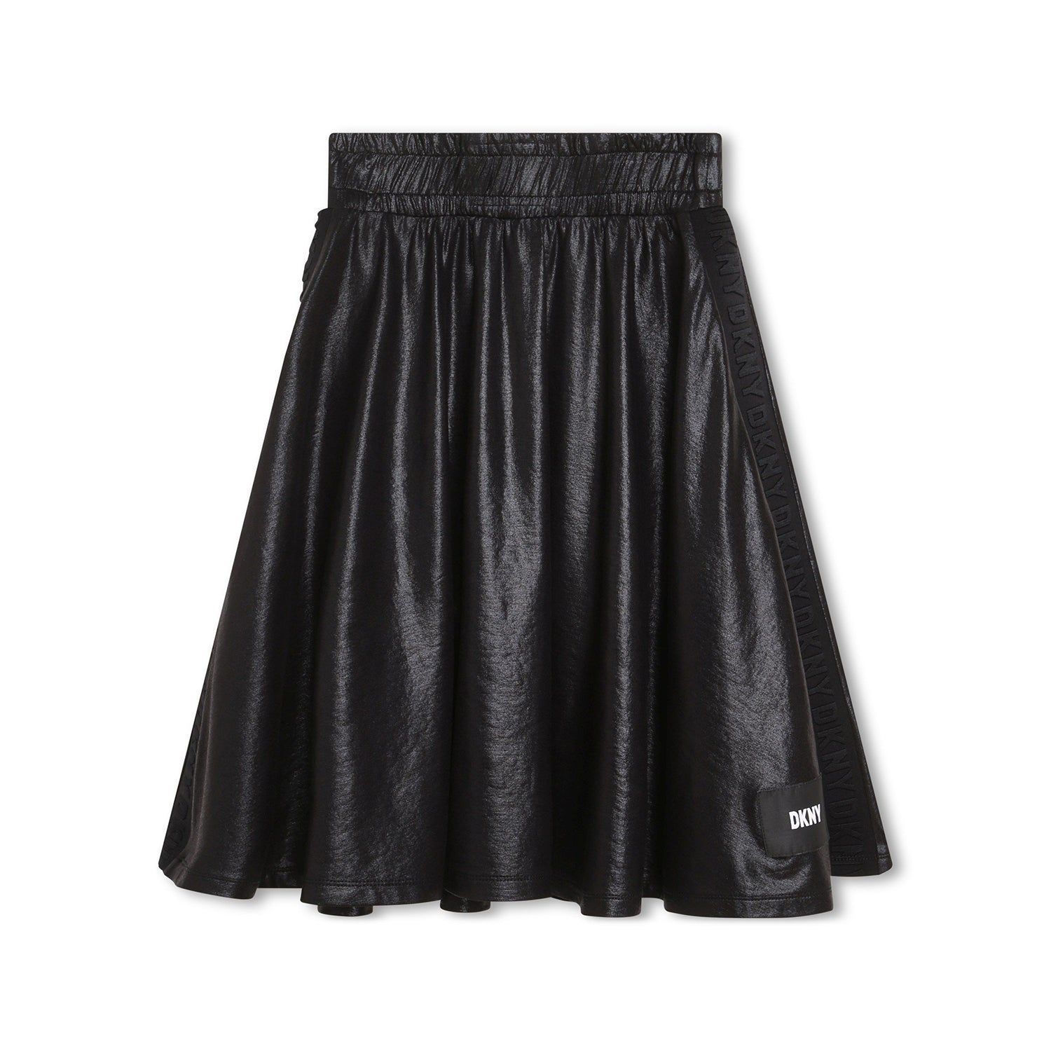 DKNY Shiny Midi Skirt - Black