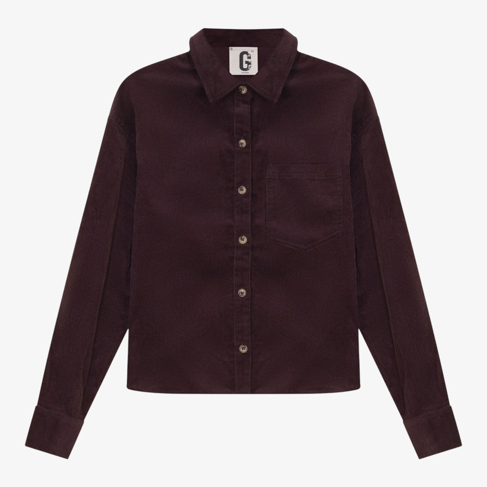 Corduroy Shirt - Burgundy