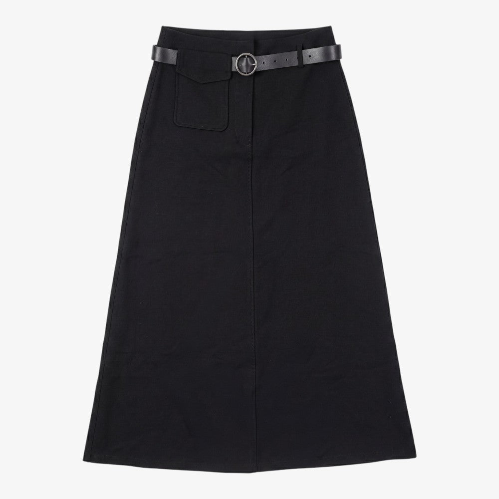 Pocket Detail Skirt - Black