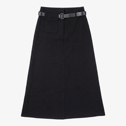 Pocket Detail Skirt - Black