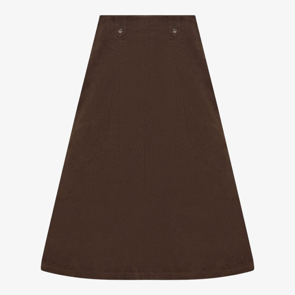Corduroy Skirt - Brown