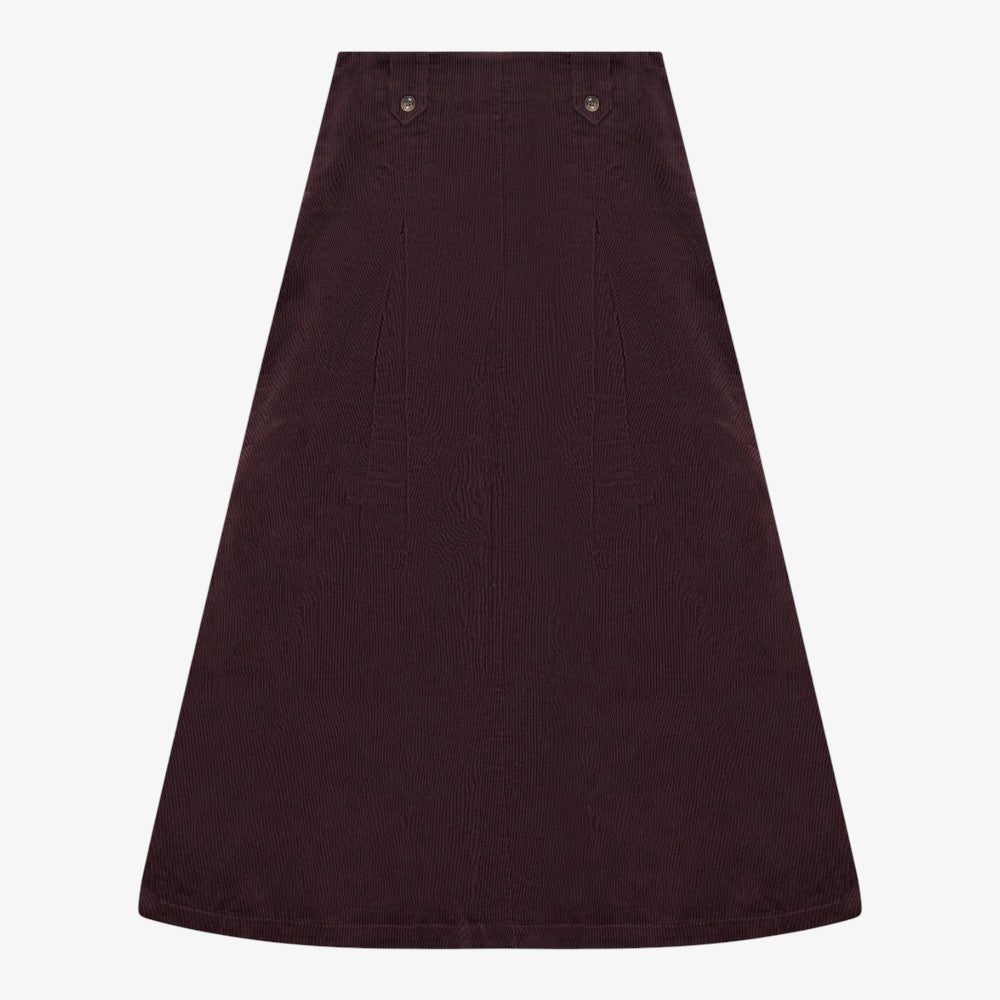Corduroy Skirt - Burgundy
